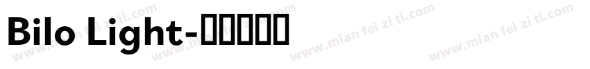 Bilo Light字体转换